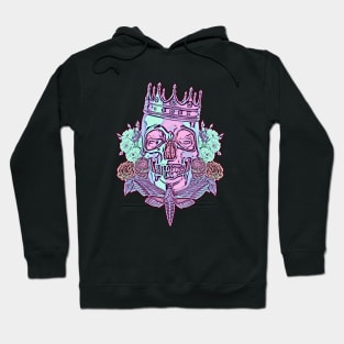 Pastel Skull And Roses Hoodie